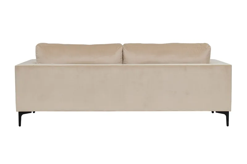 Bolero Sammetssoffa 3-sits - Beige - Möbler - Vardagsrum - Soffor - Sammetssoffor