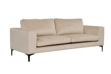 Bolero Sammetssoffa 3-sits - Beige - Möbler - Vardagsrum - Soffor - Sammetssoffor