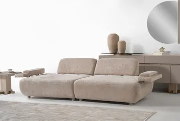 Bonavista 3-sits Soffa Bouclet - Beige - Möbler - Vardagsrum - Soffor - 3-sits soffor