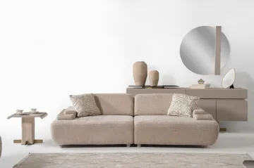Bonavista 3-sits Soffa Bouclet - Beige - Möbler - Vardagsrum - Soffor - 3-sits soffor