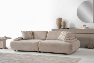 Bonavista 3-sits Soffa Bouclet - Beige - Möbler - Vardagsrum - Soffor - 3-sits soffor