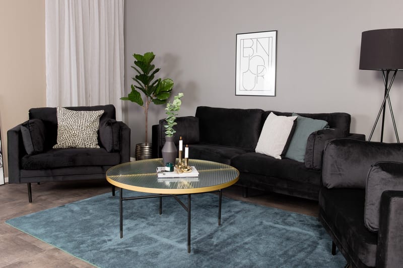 Boom 3-sits Soffa - Svart - Möbler - Vardagsrum - Soffor - Sammetssoffor
