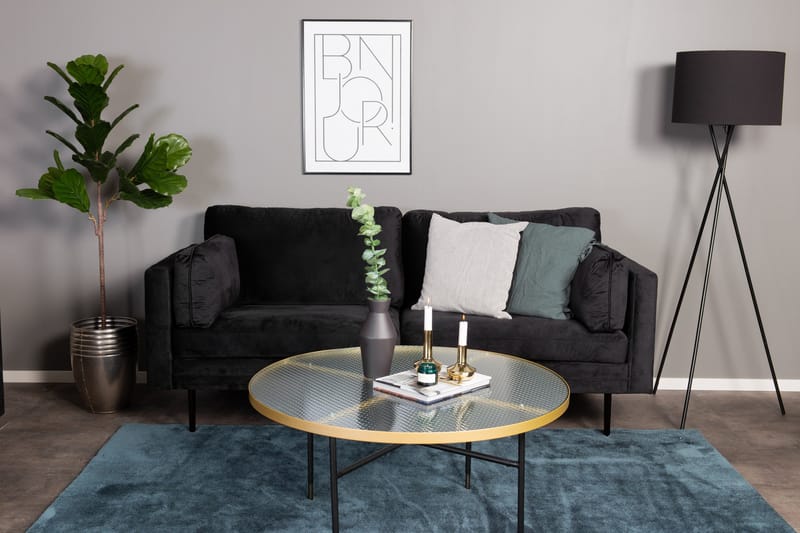 Boom 3-sits Soffa - Svart - Möbler - Vardagsrum - Soffor - Sammetssoffor