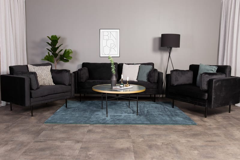 Boom 3-sits Soffa - Svart - Möbler - Vardagsrum - Soffor - Sammetssoffor