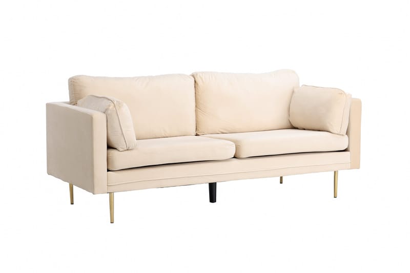 Boom Sammetssoffa 3-sits - Beige - Möbler - Vardagsrum - Soffor - Sammetssoffor