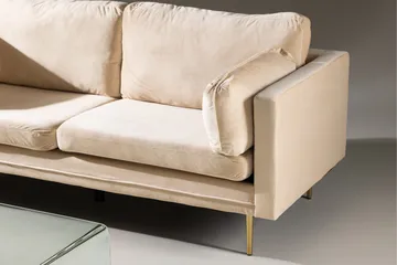 Boom Sammetssoffa 3-sits - Beige - Möbler - Vardagsrum - Soffor - Sammetssoffor