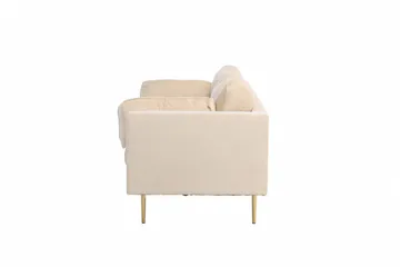 Boom Sammetssoffa 3-sits - Beige - Möbler - Vardagsrum - Soffor - Sammetssoffor