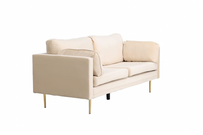 Boom Sammetssoffa 3-sits - Beige - Möbler - Vardagsrum - Soffor - Sammetssoffor