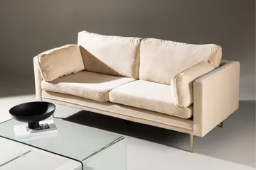 Boom Sammetssoffa 3-sits - Beige - Möbler - Vardagsrum - Soffor - Sammetssoffor