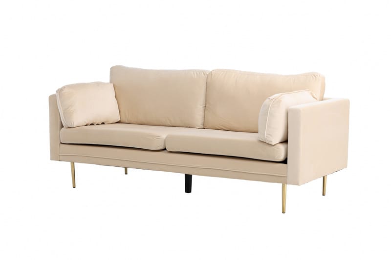 Boom Sammetssoffa 3-sits - Beige - Möbler - Vardagsrum - Soffor - Sammetssoffor