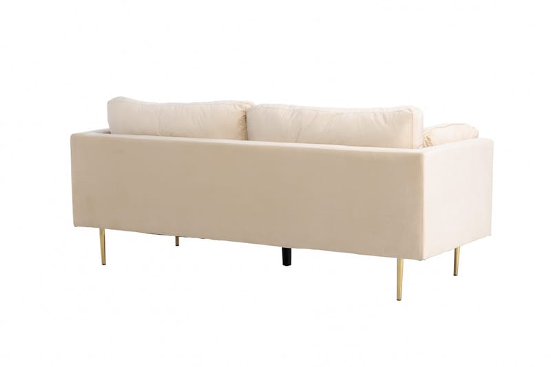 Boom Sammetssoffa 3-sits - Beige - Möbler - Vardagsrum - Soffor - Sammetssoffor