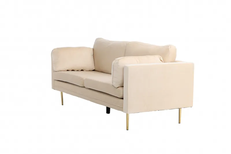 Boom Sammetssoffa 3-sits - Beige - Möbler - Vardagsrum - Soffor - Sammetssoffor