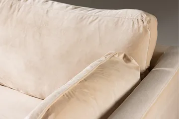 Boom Sammetssoffa 3-sits - Beige - Möbler - Vardagsrum - Soffor - Sammetssoffor