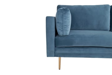 Boom Sammetssoffa 3-sits - Blå - Möbler - Vardagsrum - Soffor - Sammetssoffor
