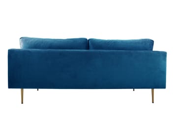 Boom Sammetssoffa 3-sits - Blå - Möbler - Vardagsrum - Soffor - Sammetssoffor