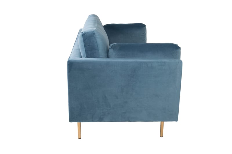 Boom Sammetssoffa 3-sits - Blå - Möbler - Vardagsrum - Soffor - Sammetssoffor