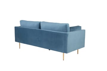 Boom Sammetssoffa 3-sits - Blå - Möbler - Vardagsrum - Soffor - Sammetssoffor