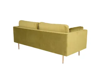 Boom Sammetssoffa 3-sits - Grön - Möbler - Vardagsrum - Soffor - Sammetssoffor