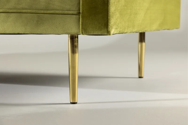 Boom Sammetssoffa 3-sits - Grön - Möbler - Vardagsrum - Soffor - Sammetssoffor