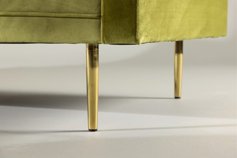 Boom Sammetssoffa 3-sits - Grön - Möbler - Vardagsrum - Soffor - Sammetssoffor