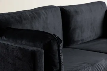 Boom Sammetssoffa 3-sits - Svart - Möbler - Vardagsrum - Soffor - Sammetssoffor