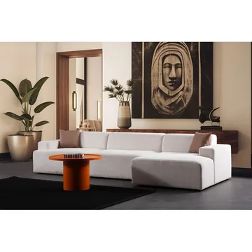 Branorin 4-sits Soffa med Divan - Vit - Möbler - Vardagsrum - Soffor - Divansoffa & schäslong