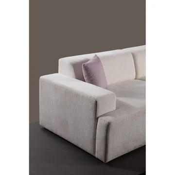 Branorin 4-sits Soffa med Divan - Vit - Möbler - Vardagsrum - Soffor - Divansoffa & schäslong