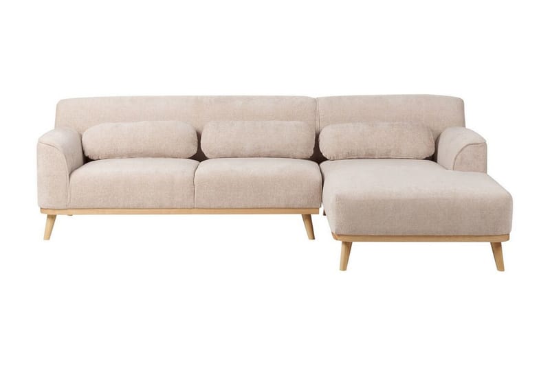 Bree Hörnsoffa 3-sits - Beige/Ljust trä - Möbler - Vardagsrum - Bäddsoffor - Hörnbäddsoffa