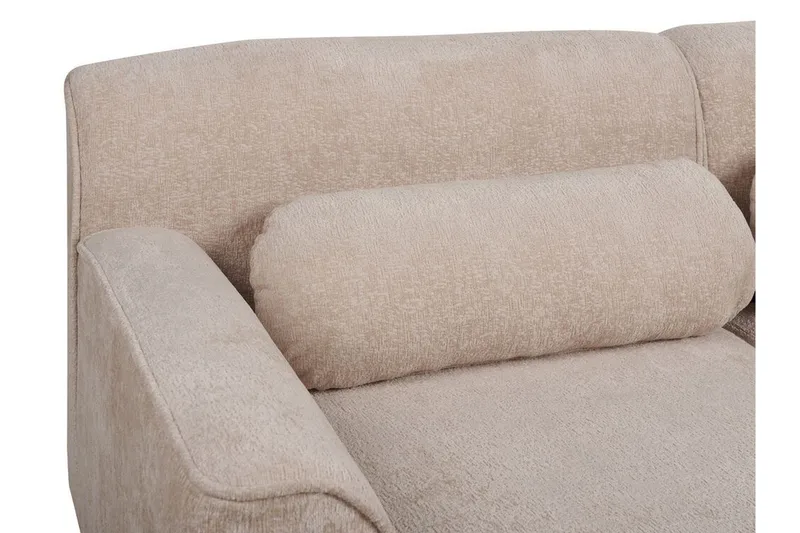 Bree Hörnsoffa 3-sits - Beige/Ljust trä - Möbler - Vardagsrum - Bäddsoffor - Hörnbäddsoffa