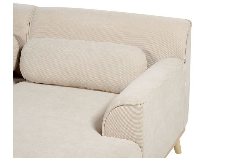 Bree Hörnsoffa 3-sits - Beige/Ljust trä - Möbler - Vardagsrum - Bäddsoffor - Hörnbäddsoffa