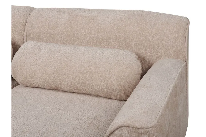 Bree Hörnsoffa 3-sits - Beige/Ljust trä - Möbler - Vardagsrum - Bäddsoffor - Hörnbäddsoffa