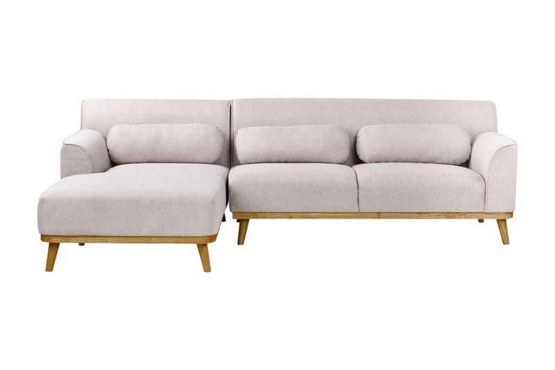 Bree Hörnsoffa 3-sits - Grå/Ljust trä - Möbler - Vardagsrum - Bäddsoffor - Hörnbäddsoffa