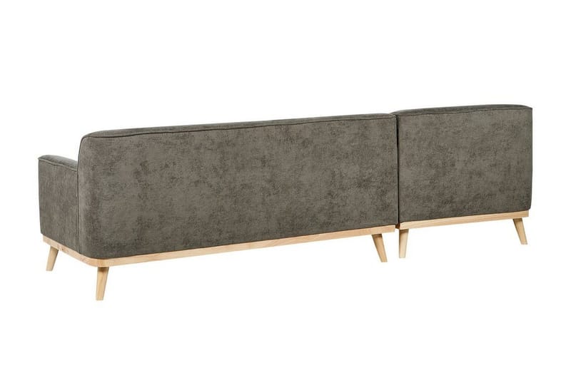 Bree Hörnsoffa 3-sits - Grön/Ljust trä - Möbler - Vardagsrum - Bäddsoffor - Hörnbäddsoffa