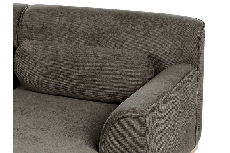 Bree Hörnsoffa 3-sits - Grön/Ljust trä - Möbler - Vardagsrum - Bäddsoffor - Hörnbäddsoffa