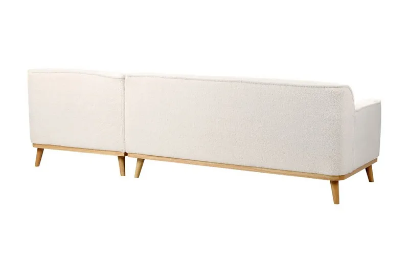 Bree Hörnsoffa 3-sits - Vit/Ljust trä - Möbler - Vardagsrum - Bäddsoffor - Hörnbäddsoffa