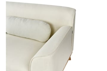 Bree Hörnsoffa 3-sits - Vit/Ljust trä - Möbler - Vardagsrum - Bäddsoffor - Bäddsoffa divan