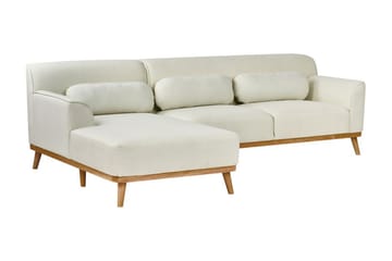 Bree Hörnsoffa 3-sits - Vit/Ljust trä - Möbler - Vardagsrum - Bäddsoffor - Bäddsoffa divan