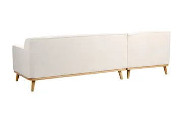 Bree Hörnsoffa 3-sits - Vit/Ljust trä - Möbler - Vardagsrum - Bäddsoffor - Bäddsoffa divan