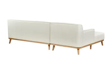 Bree Hörnsoffa 3-sits - Vit/Ljust trä - Möbler - Vardagsrum - Bäddsoffor - Bäddsoffa divan