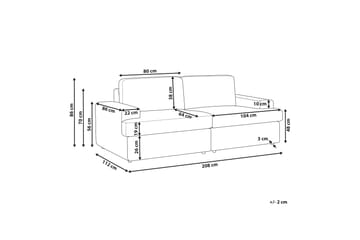 Brennan Soffa 3-sits - Vit - Möbler - Vardagsrum - Soffor - 3-sits soffor