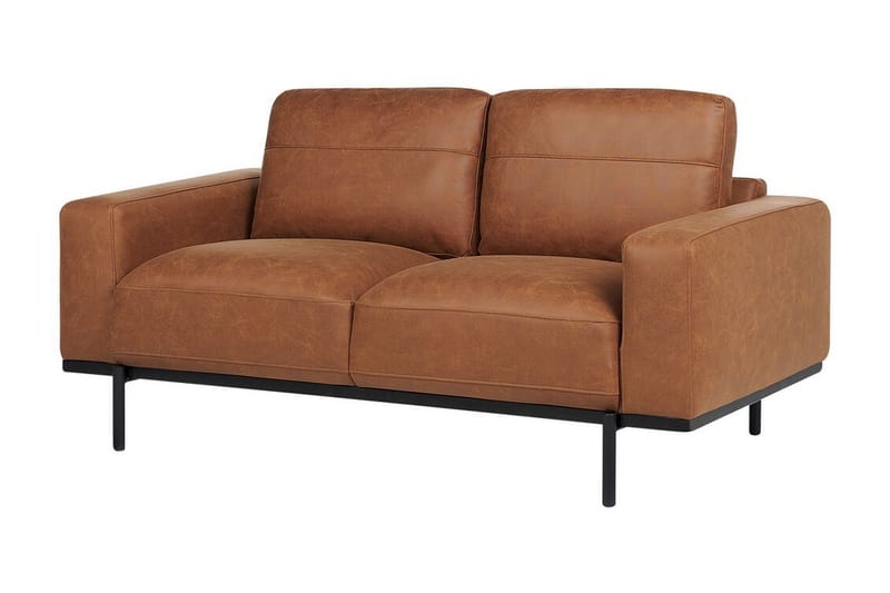 Bruna Soffa 2-sits - Brun - Möbler - Vardagsrum - Soffor - Skinnsoffor