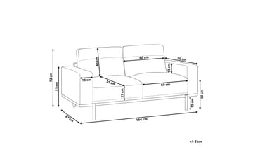 Bruna Soffa 2-sits - Svart - Möbler - Vardagsrum - Soffor - Skinnsoffor