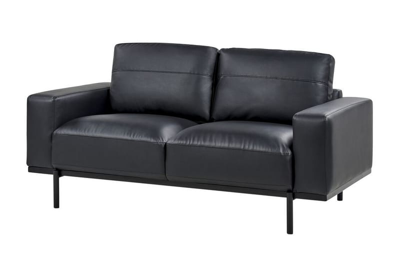 Bruna Soffa 2-sits - Svart - Möbler - Vardagsrum - Soffor - Skinnsoffor