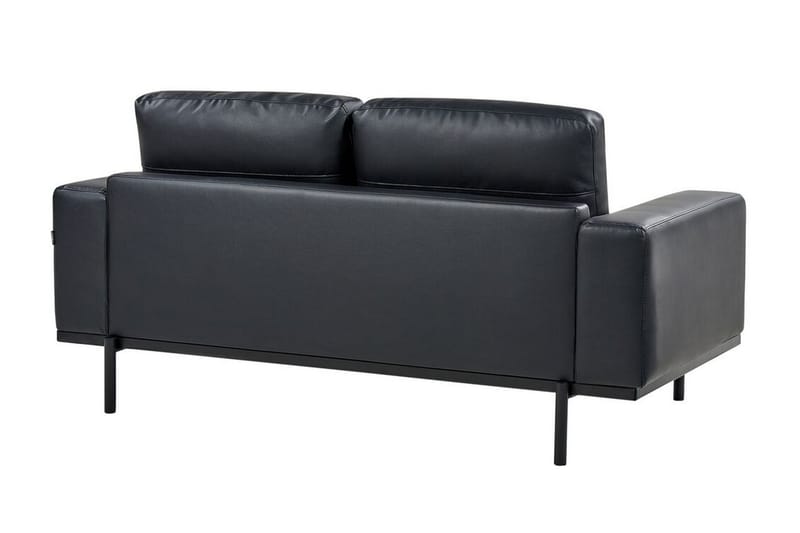 Bruna Soffa 2-sits - Svart - Möbler - Vardagsrum - Soffor - Skinnsoffor