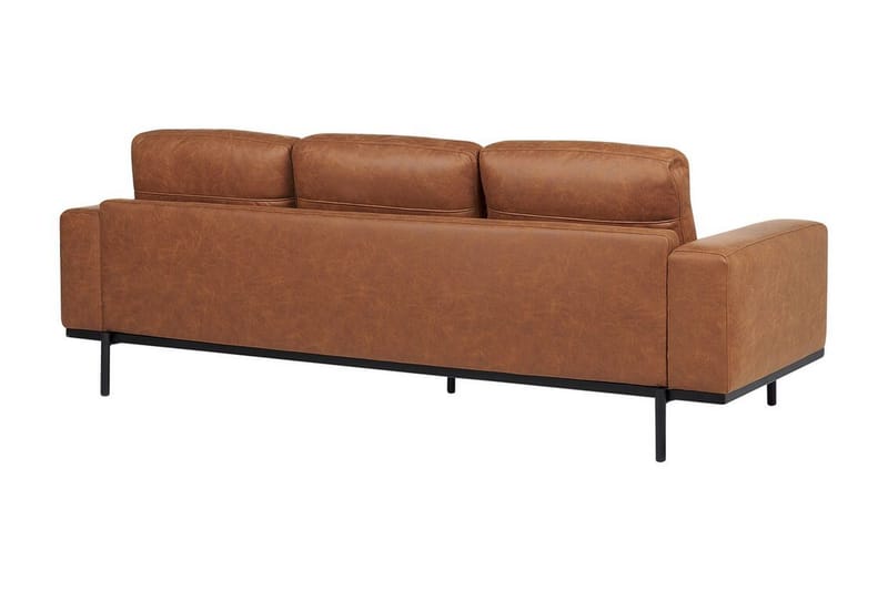 Bruna Soffa 3-sits - Brun - Möbler - Vardagsrum - Soffor - Skinnsoffor
