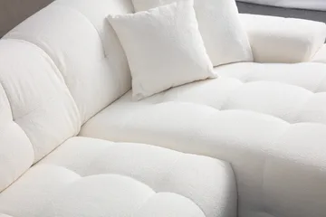 Buddy 4-sits Soffa med Divan - Vit - Möbler - Vardagsrum - Soffor - Divansoffa & schäslong