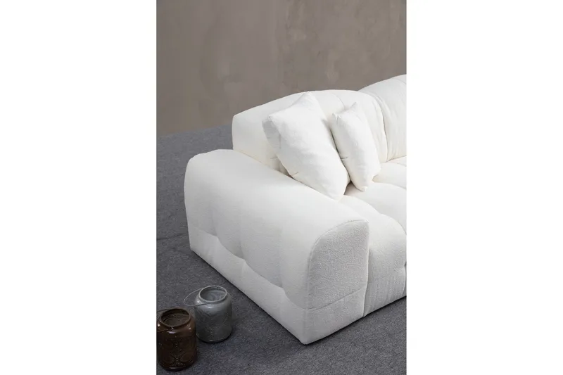 Buddy 4-sits Soffa med Divan - Vit - Möbler - Vardagsrum - Soffor - Divansoffa & schäslong