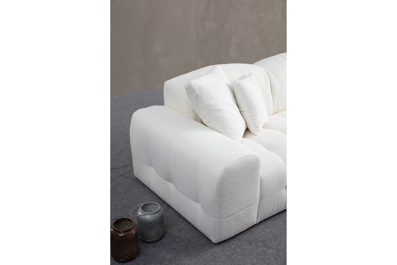 Buddy 4-sits Soffa med Divan - Vit - Möbler - Vardagsrum - Soffor - Divansoffa & schäslong