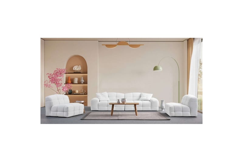 Buddy Soffa 3-sits - Vit - Möbler - Vardagsrum - Soffor - 3-sits soffor