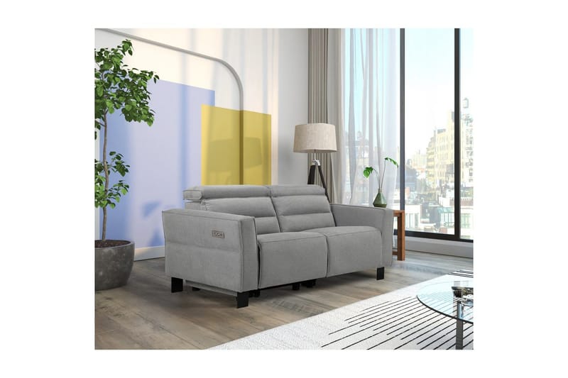 Carpari Reclinersoffa 2-sits - Grå - Möbler - Vardagsrum - Soffor - Reclinersoffor & Biosoffor